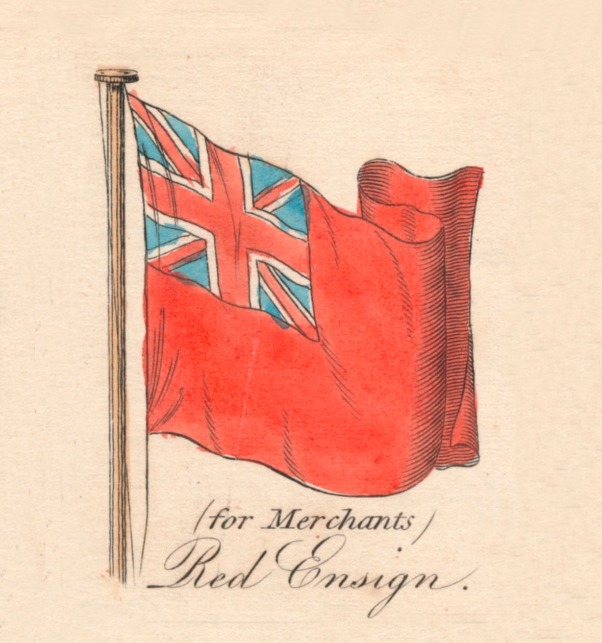 للتجّار Red Ensign ، 1838 بواسطة غير معروف