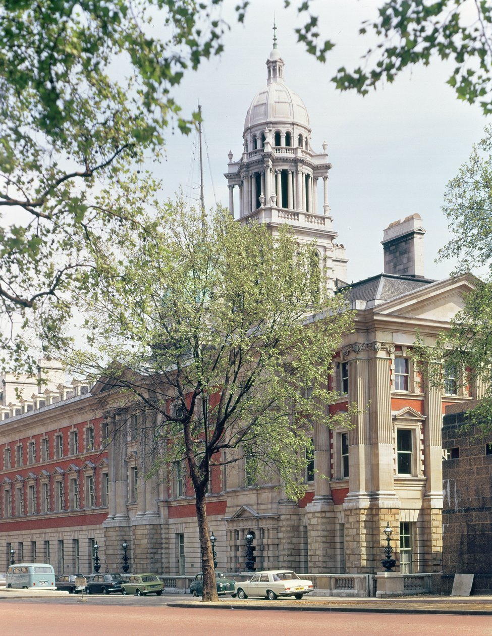 المنظر الخارجي لـ Admiralty House ، بني 1786-88 صورة بواسطة غير معروف غير معروف