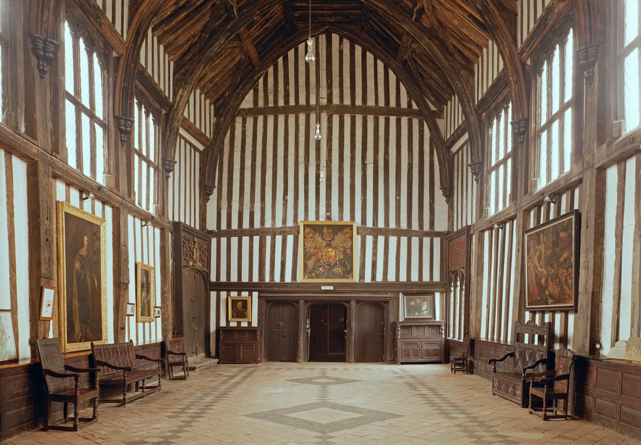 Gainsborough Old Hall ، The Great Hall ، c.1460-80 School English ، Lincolnshire ، UK بواسطة غير معروف غير معروف
