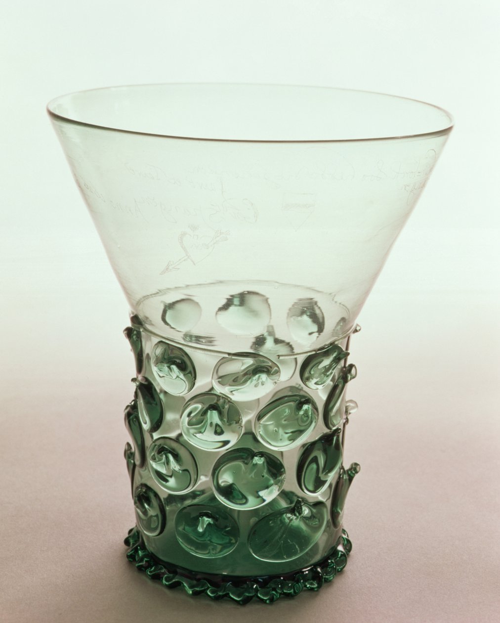 دورق Krautstrunk Waldglas ، c.1600 ، النقش بتاريخ 1626 بواسطة غير معروف غير معروف