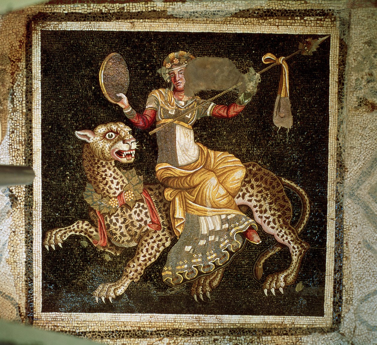 فسيفساء ديونيسوس يركب ليوبارد c.180 م بواسطة غير معروف غير معروف