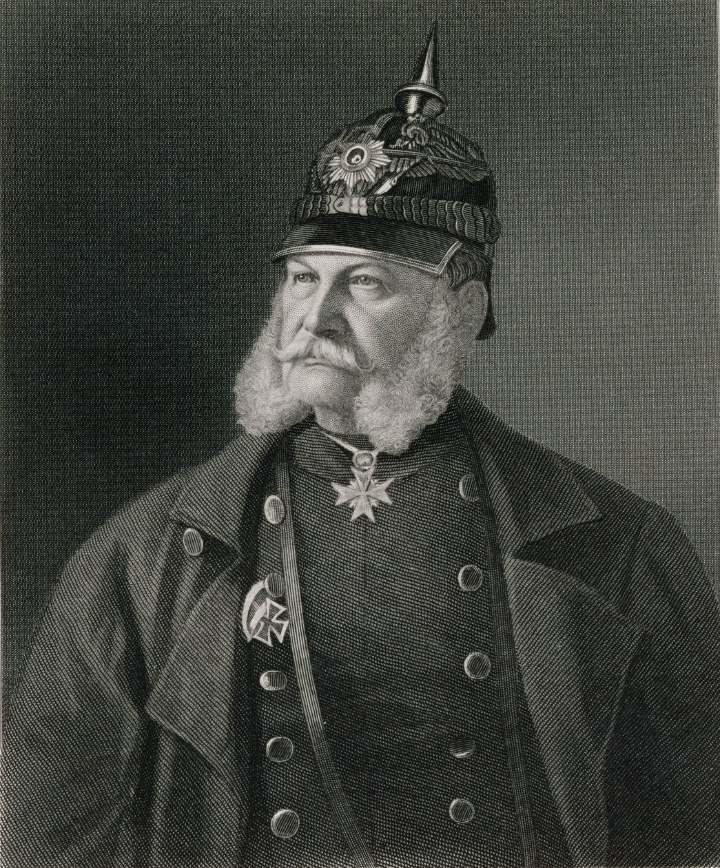 صورة وليام الأول (1797-1888) ملك بروسيا وإمبراطور ألمانيا ، نقشها ويليام هول (1807-71) حانة. بقلم ويليام ماكنزي بواسطة غير معروف غير معروف