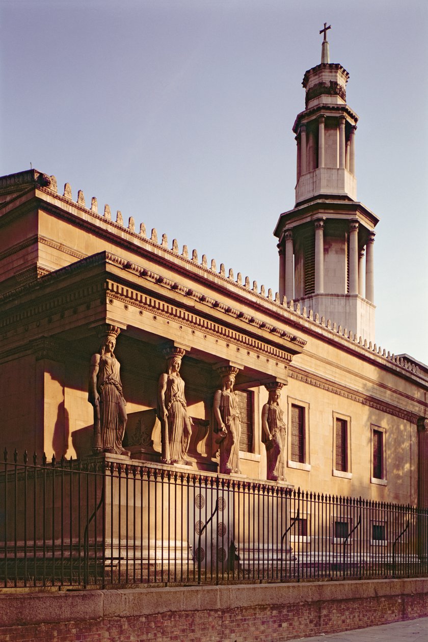 كنيسة سانت بانكراس 1819-22 ، تشارلز فريدريك إنوود (1798-1840) ، لندن ، المملكة المتحدة بواسطة غير معروف غير معروف