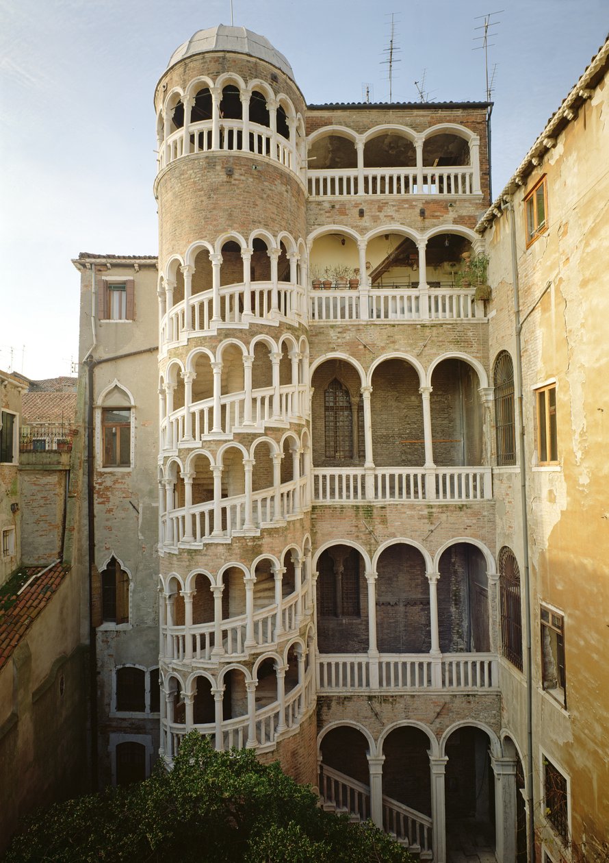 درج Bovolo ، من Palazzo Contarini dal Bovolo بواسطة غير معروف غير معروف