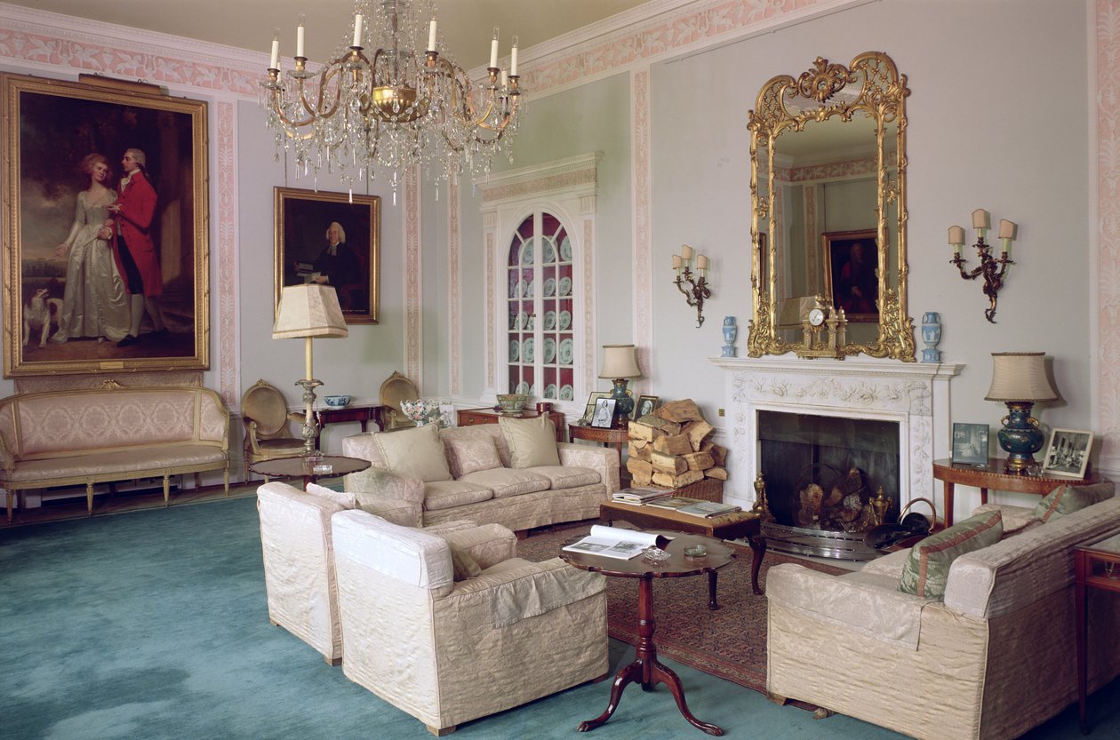 غرفة الموسيقى ، Sledmere House ، يوركشاير بواسطة غير معروف غير معروف