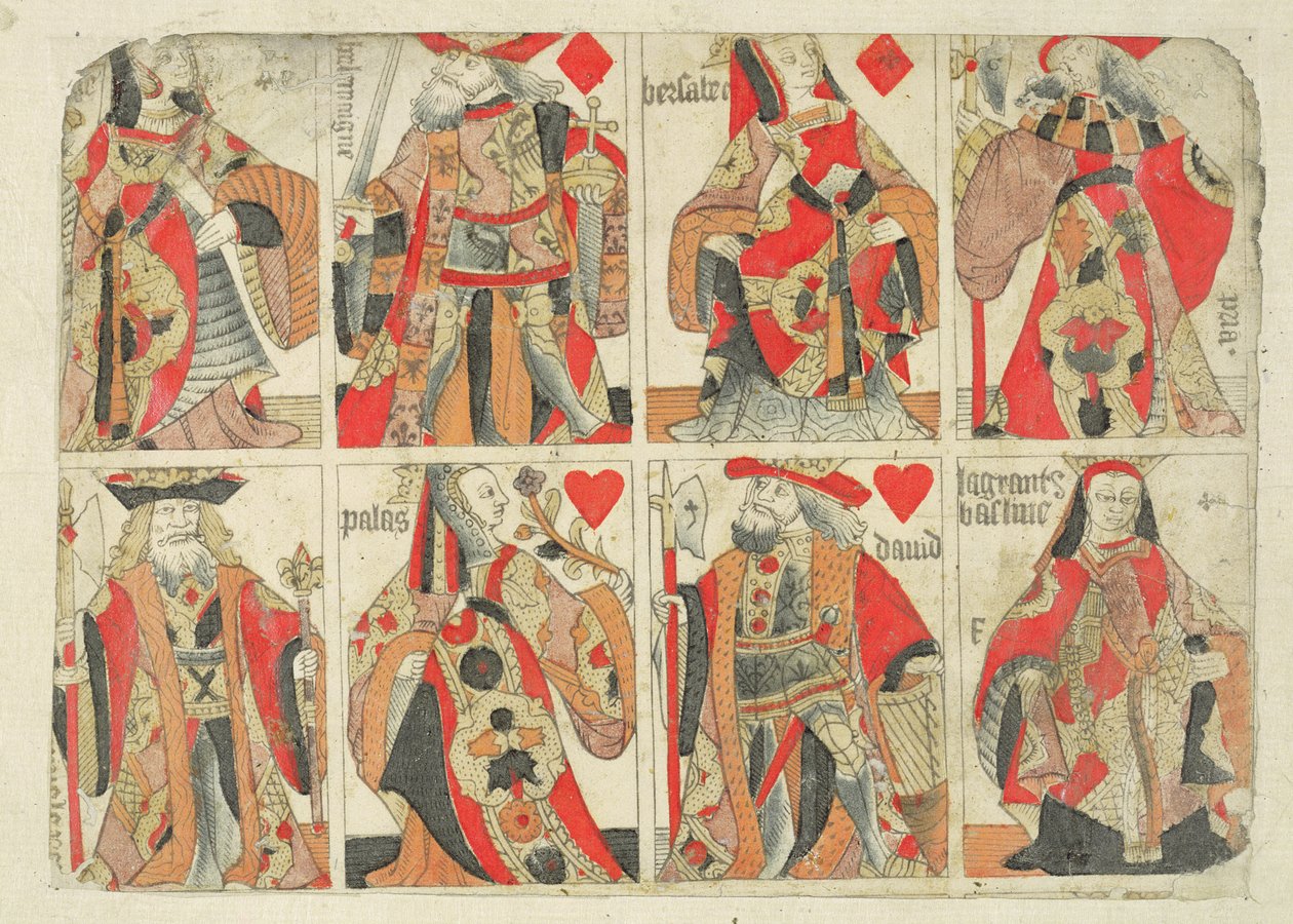 أوراق اللعب غير المقطوعة ، أواخر القرن الثامن عشر بواسطة غير معروف غير معروف