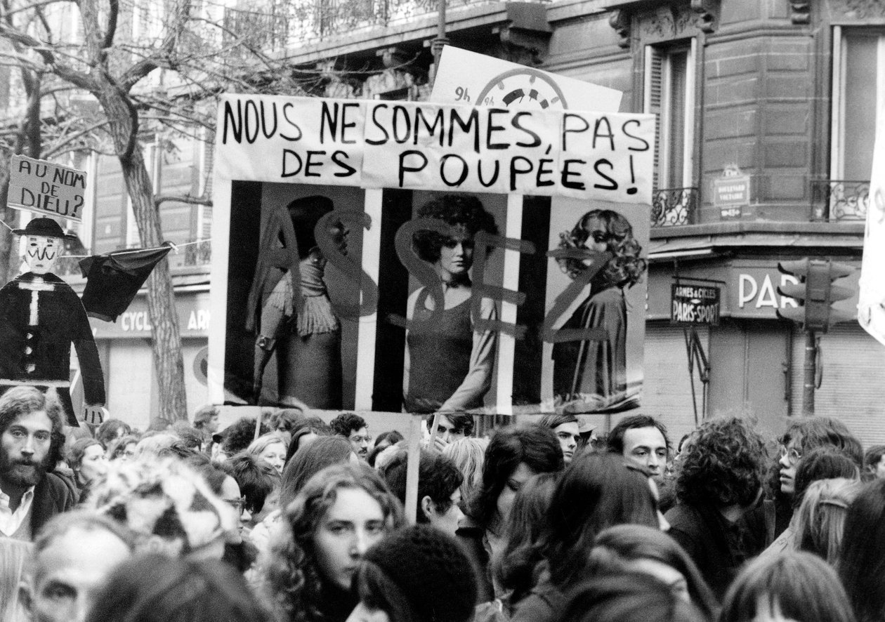المسيرة الدولية للمرأة في باريس في 20 نوفمبر 1971 من أجل تقنين الإجهاض بواسطة غير معروف غير معروف