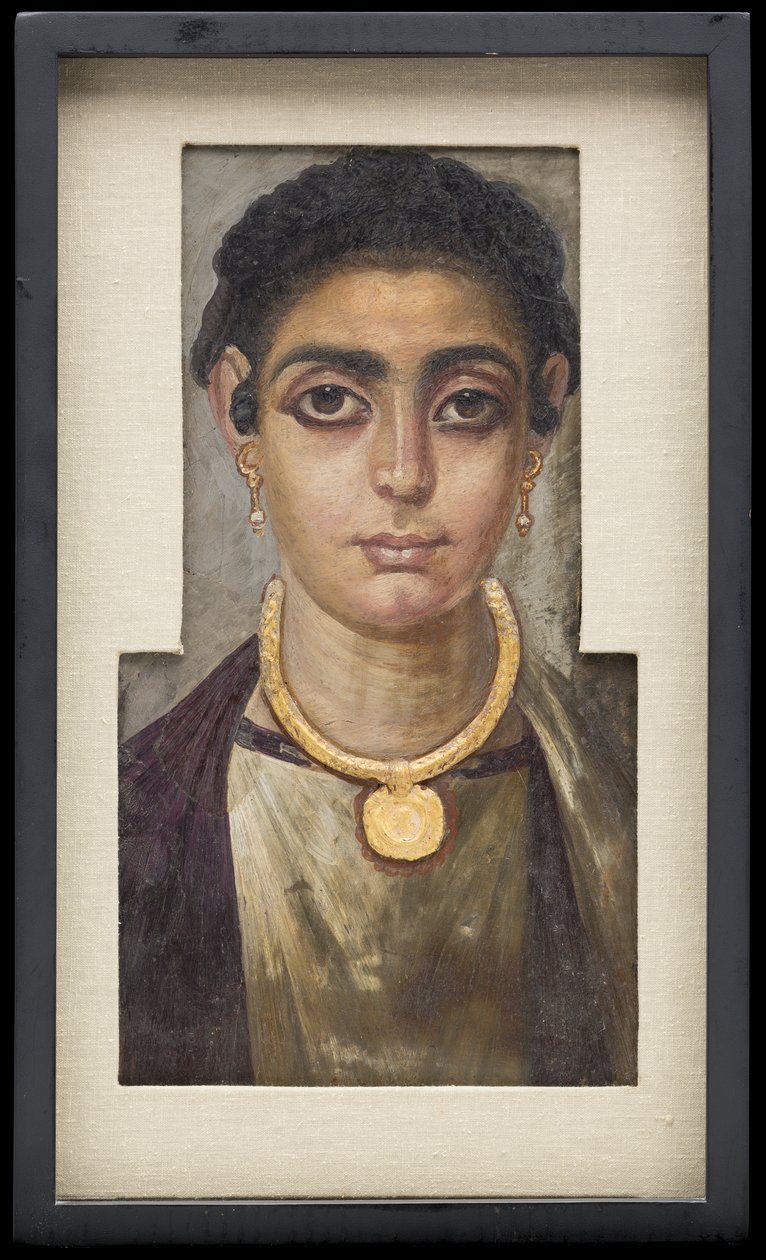 صورة مومياء: رأس امرأة مصرية ، 130-160م بواسطة غير معروف غير معروف
