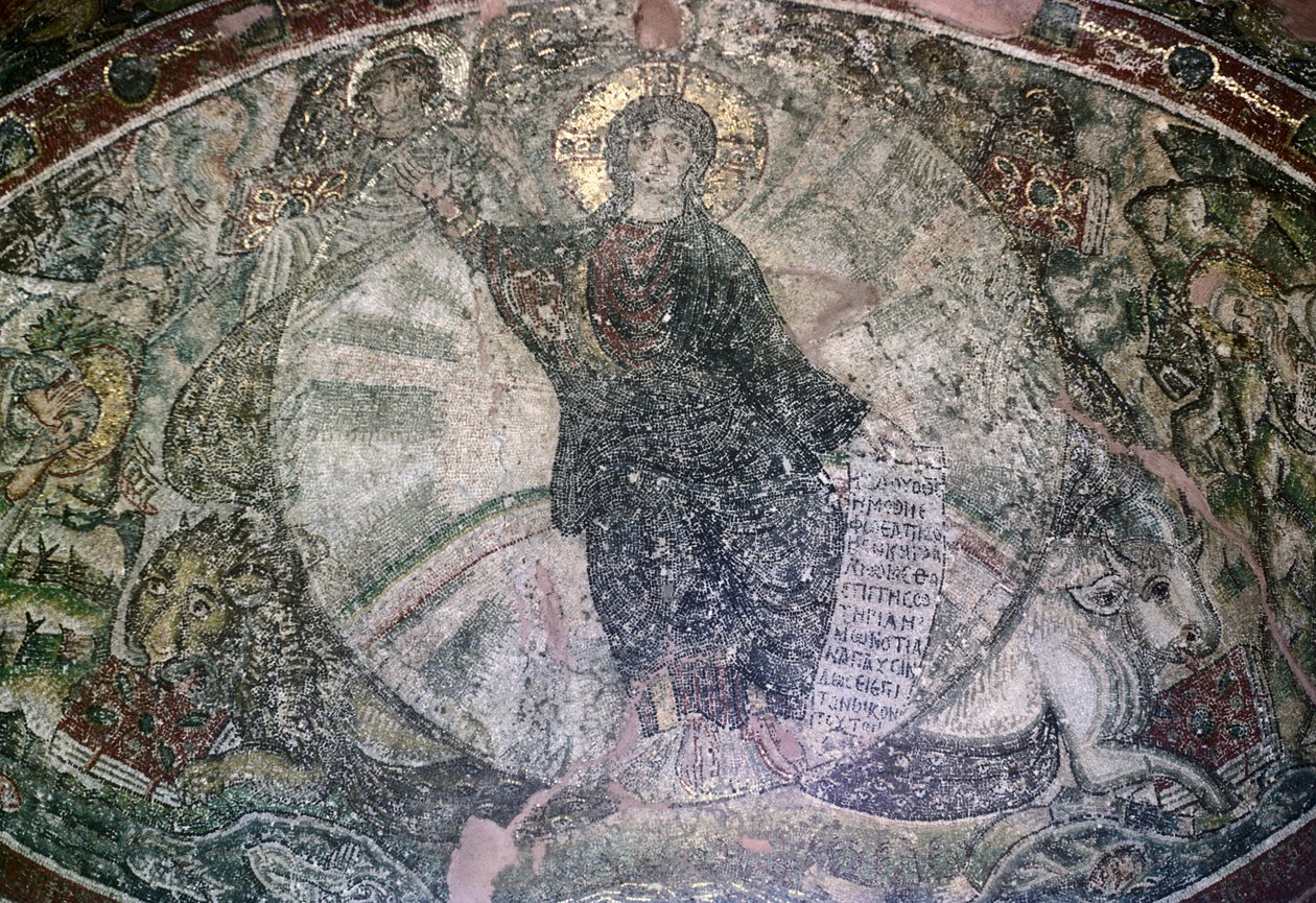 فسيفساء الكنيسة ، كنيسة أوسيوس ديفيد بواسطة غير معروف غير معروف