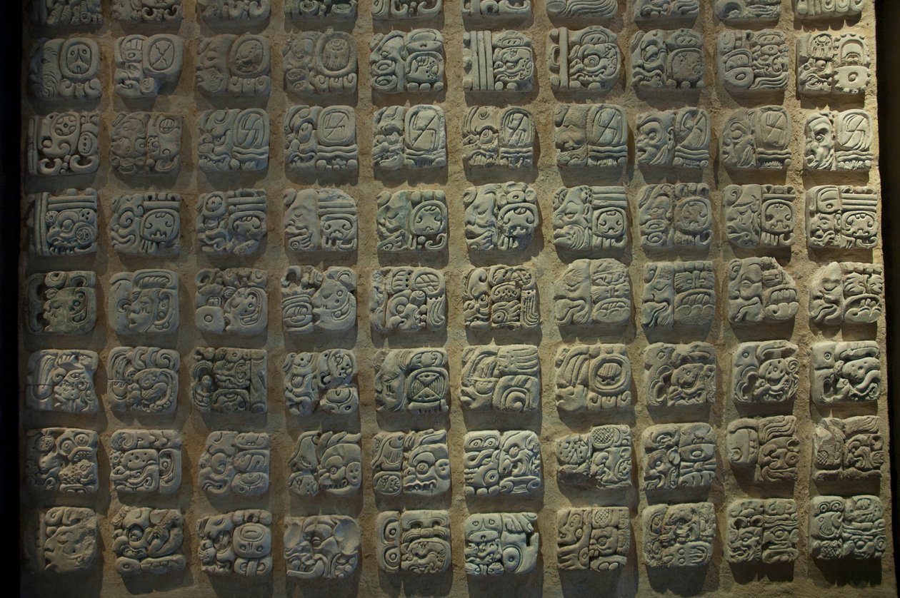 المايا Glyphs بواسطة غير معروف غير معروف