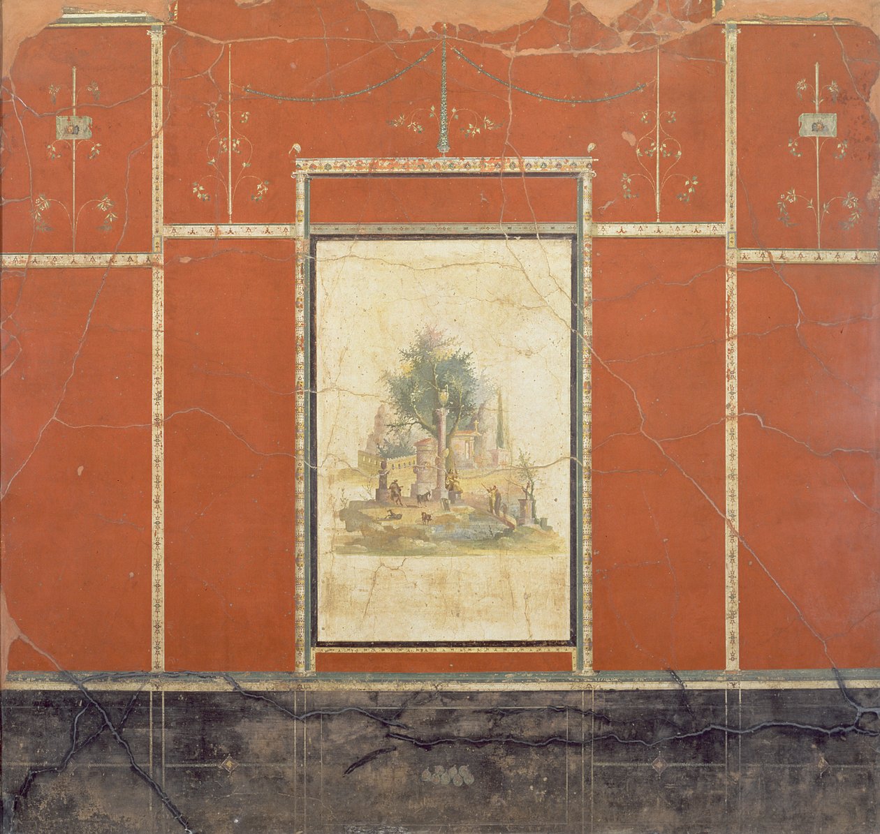 منظر ريفي ريفي ، من الغرفة الحمراء في فيلا Agrippa Postumus at Boscotrecase ، 10 قبل الميلاد بواسطة غير معروف غير معروف