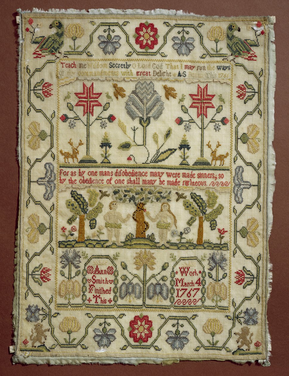 T.37-1938 Sampler ، 1766-67 ، بقلم آن سميث ، الإنجليزية بواسطة غير معروف غير معروف