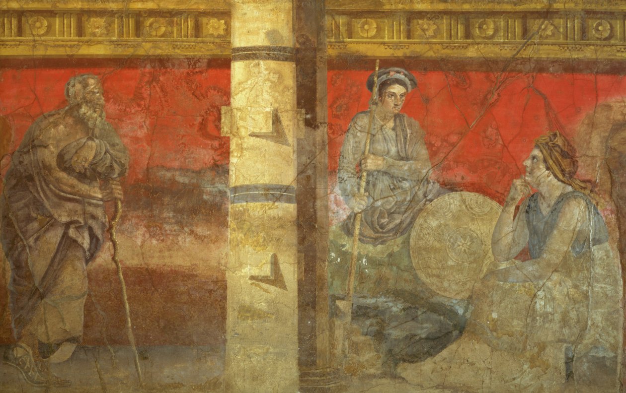 تجسيد مقدونيا وفيلسوف ، من فيلا P. Fannius Synistor ، Boscoreale ، c.50-40 قبل الميلاد بواسطة غير معروف غير معروف