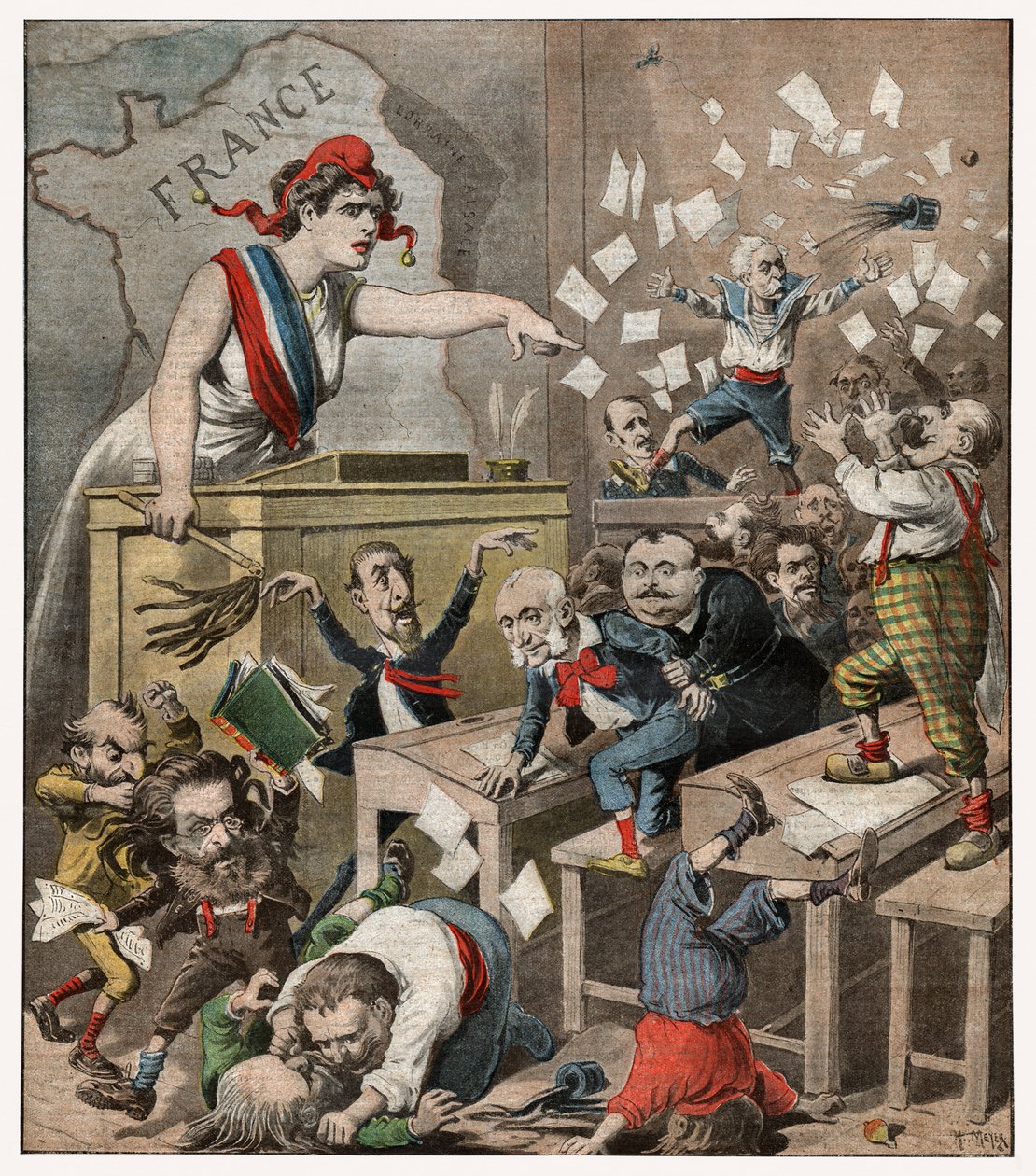 انتخابات 1898 بواسطة فنان غير معروف