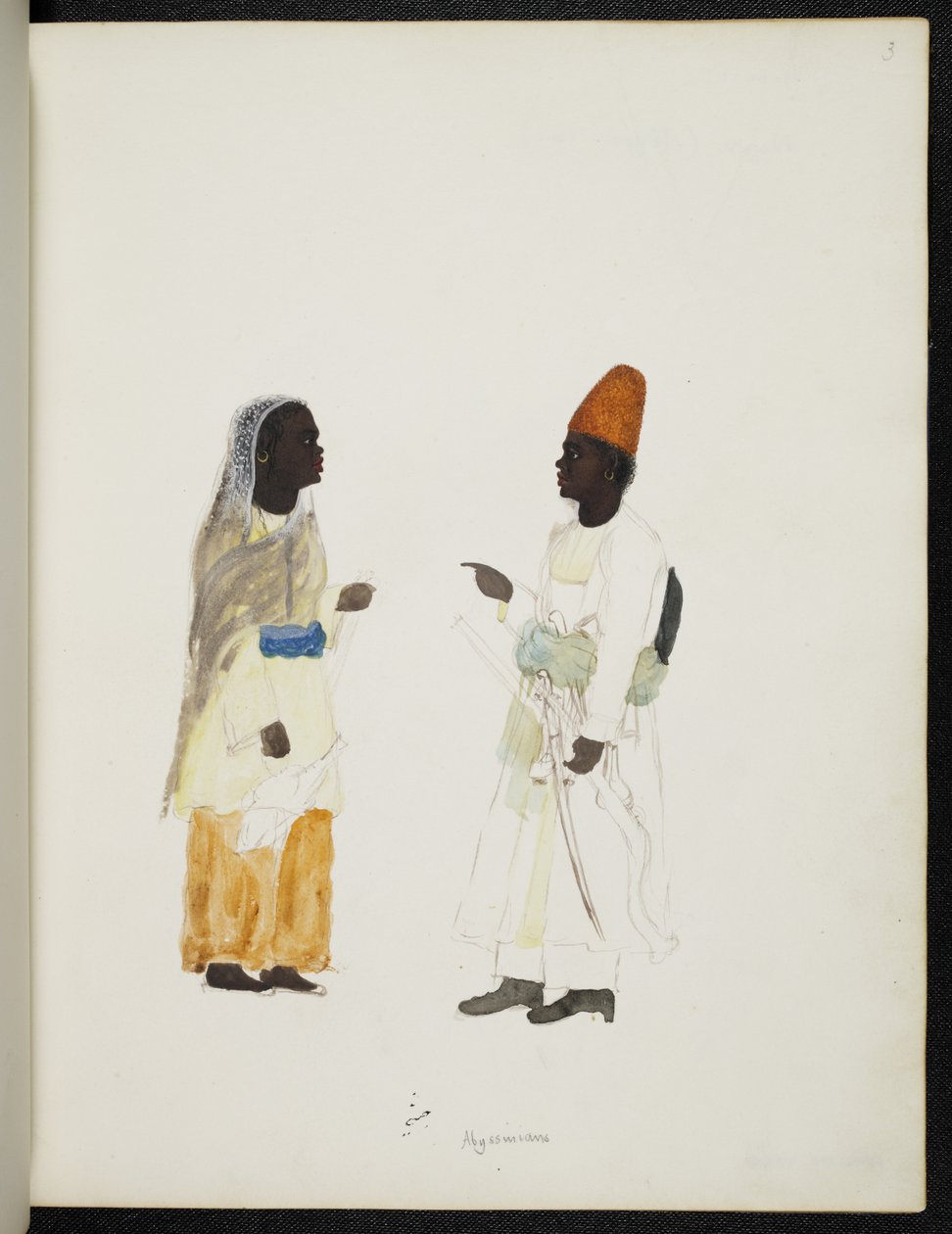 أضف Or 1349 Abyssinians ، ألبوم نمط الشركة (ألوان مائية على ورق) بواسطة فنان غير معروف
