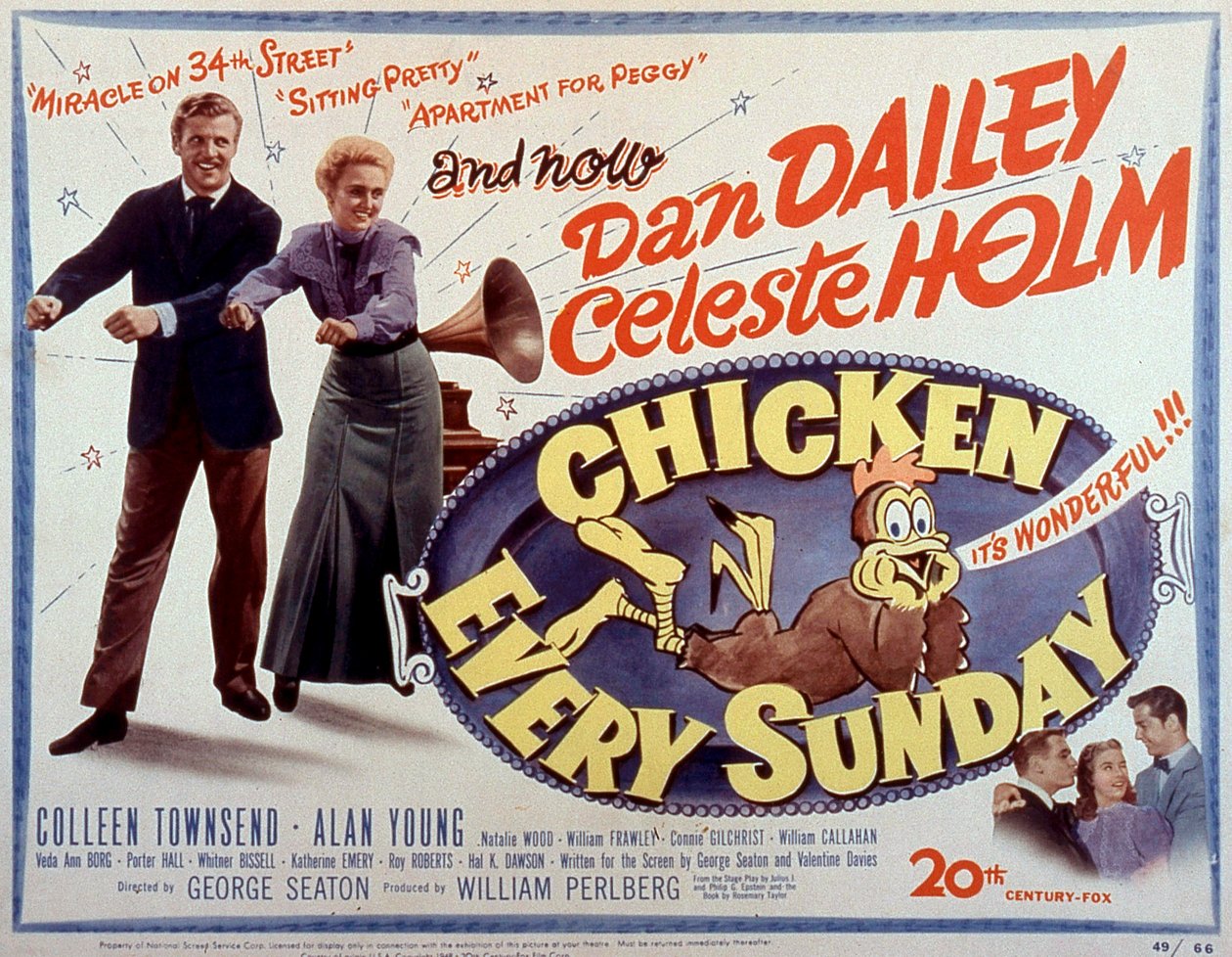 Affiche du film Chicken every Sunday de GeorgeSeaton 1942 بواسطة غير معروف