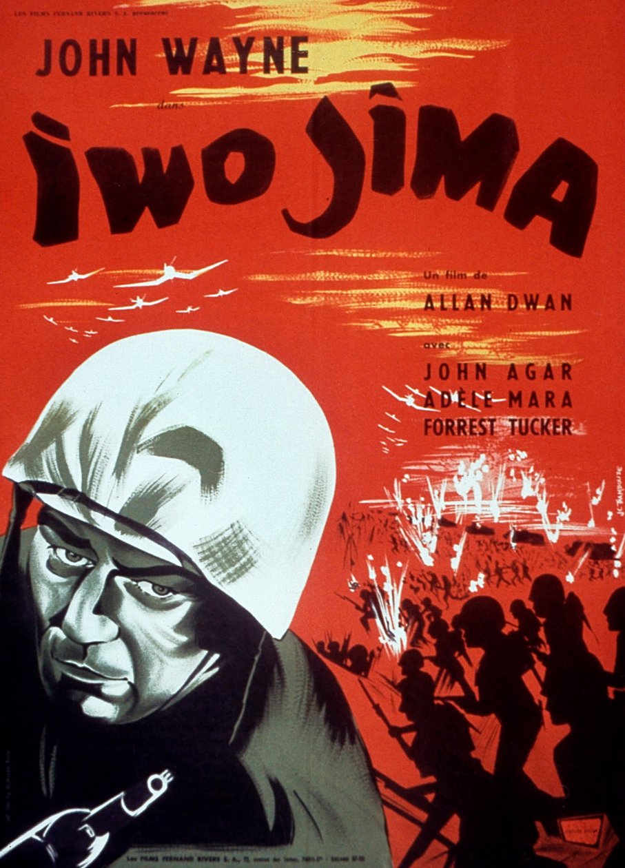 ملصق فيلم Iwo Jima من إخراج AllanDwan مع John Wayne 1949 بواسطة غير معروف