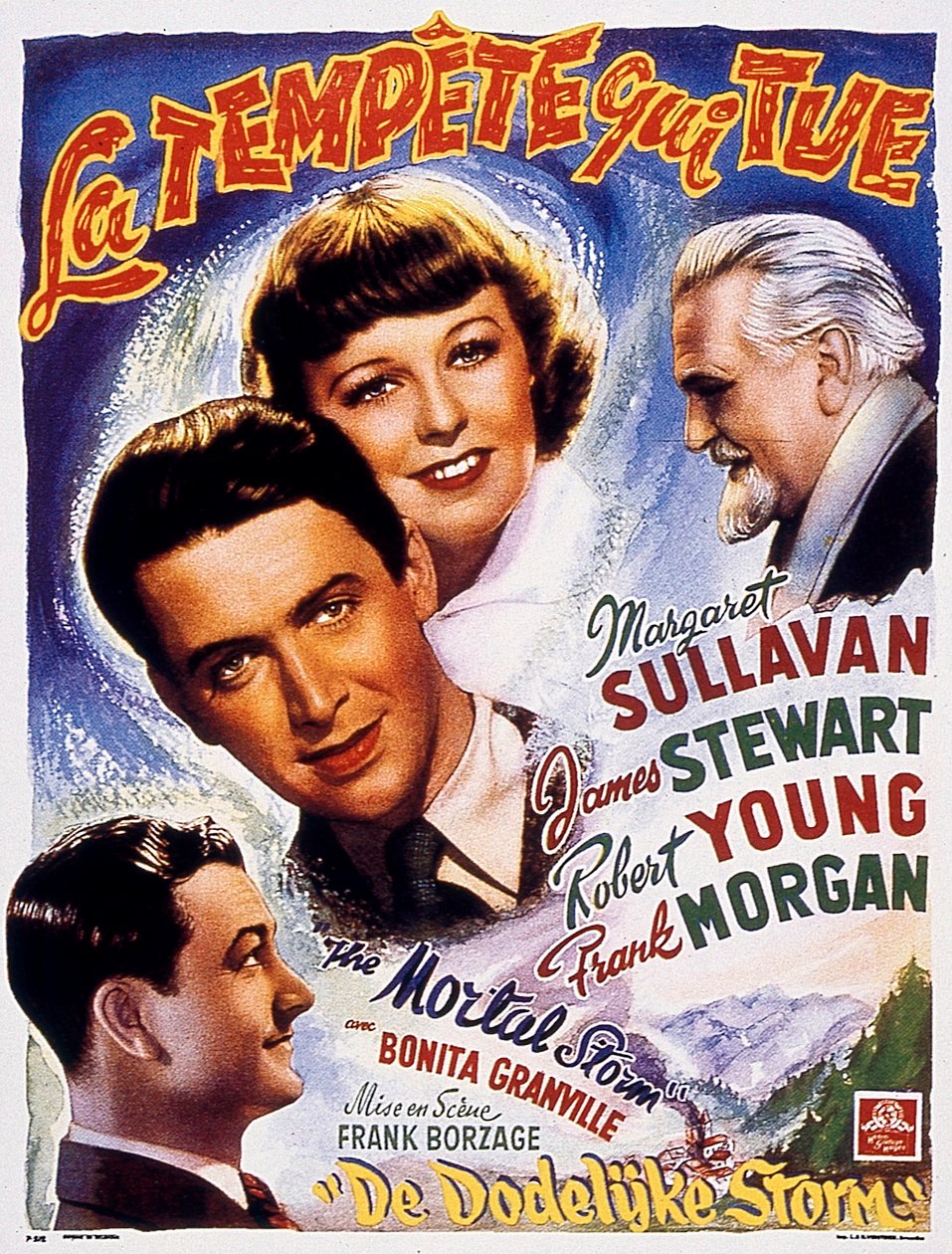 ملصق فيلم FrankBorzage The Storm That Kills مع مارغريت سالفان وجيمس ستيوارت 1940 بواسطة غير معروف