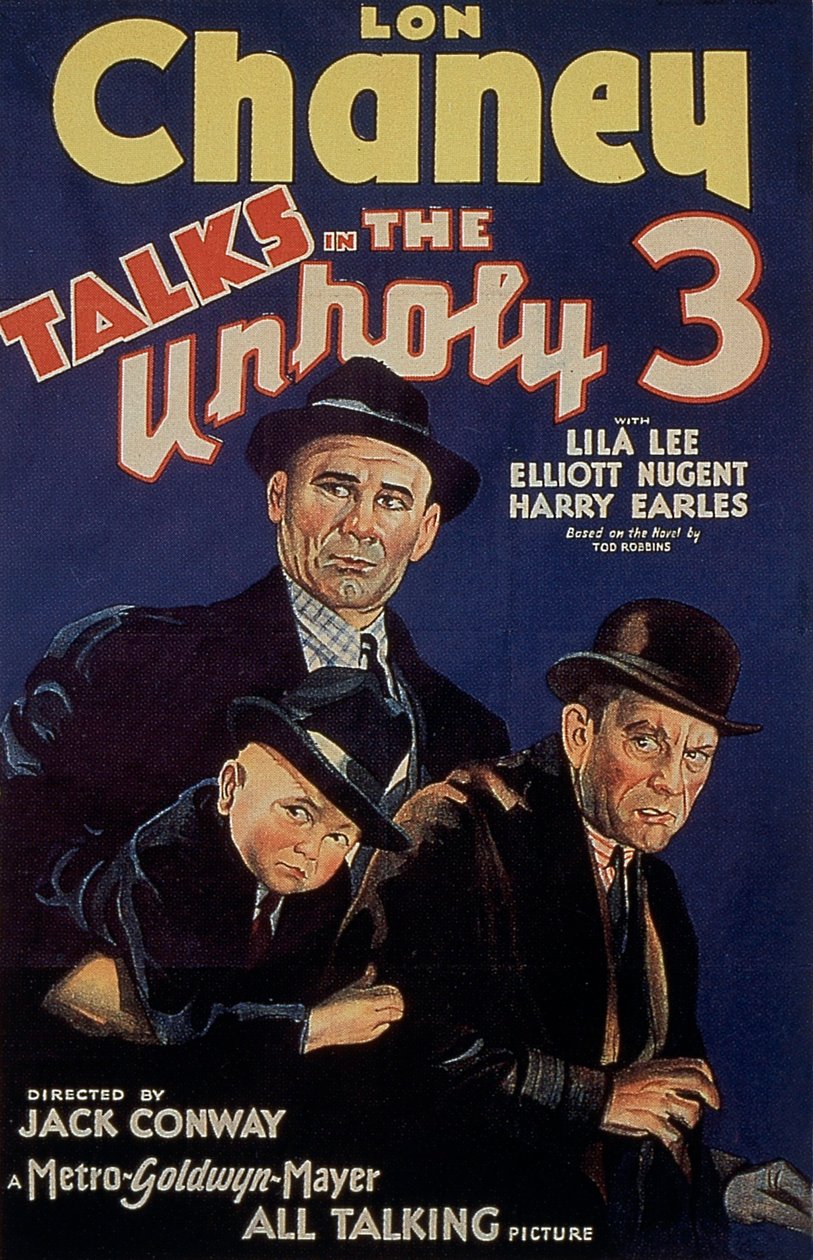 ملصق فيلم Unholy Three من TodBrowning مع Lon Chaney 1925 بواسطة غير معروف