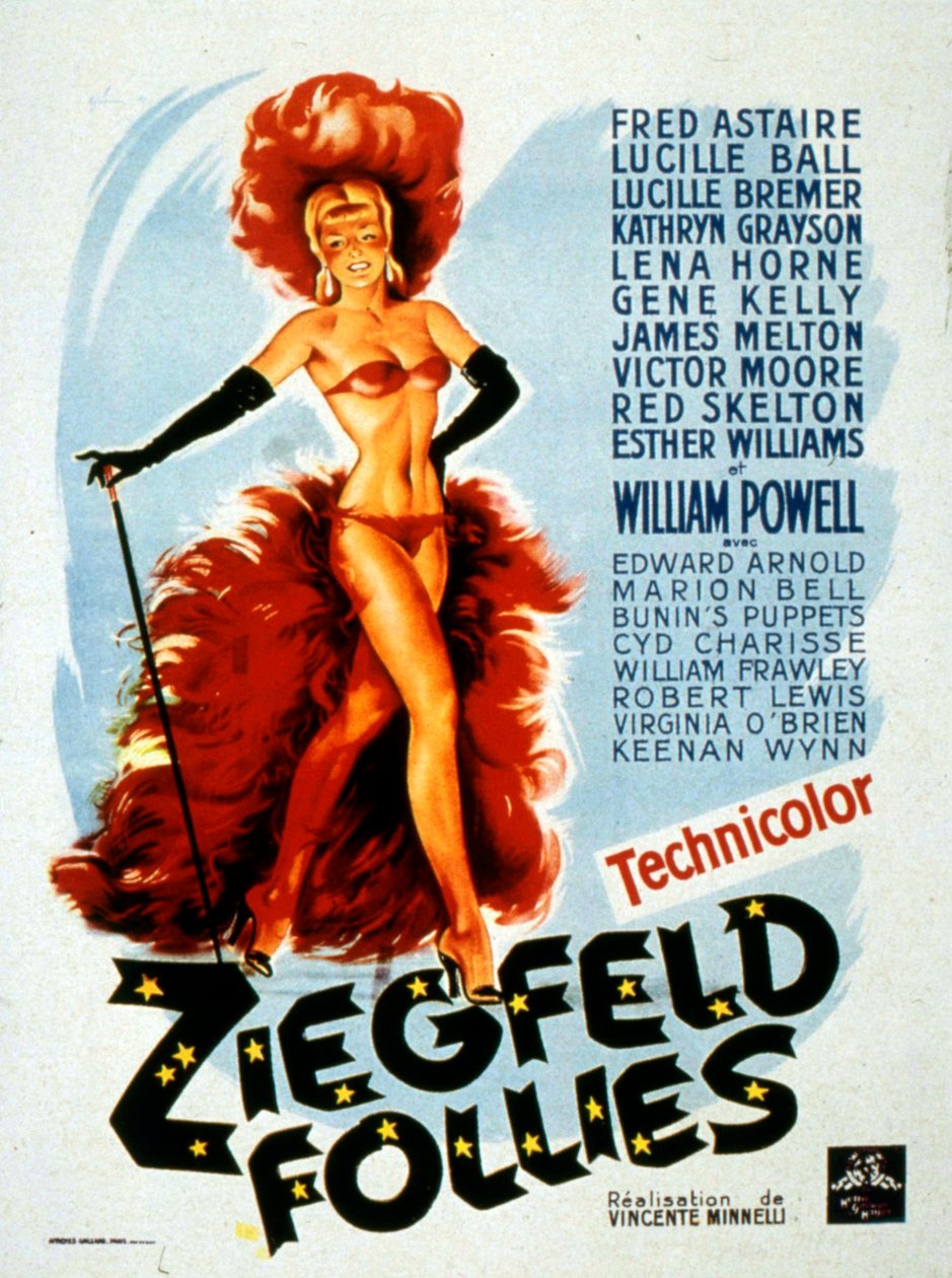 ملصق فيلم ZIEGFELD FOLLIES من إخراج LemuelAyers مع Lucille Ball بواسطة غير معروف