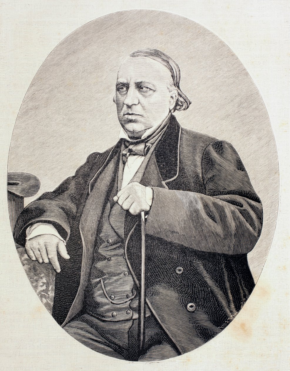 أنطونيو بيرجنيس دي لاس كاساس (1801-1879) ، باحث إسباني ورئيس جامعة برشلونة ، من El Mundo Ilustrado ، نشر برشلونة بواسطة غير معروف