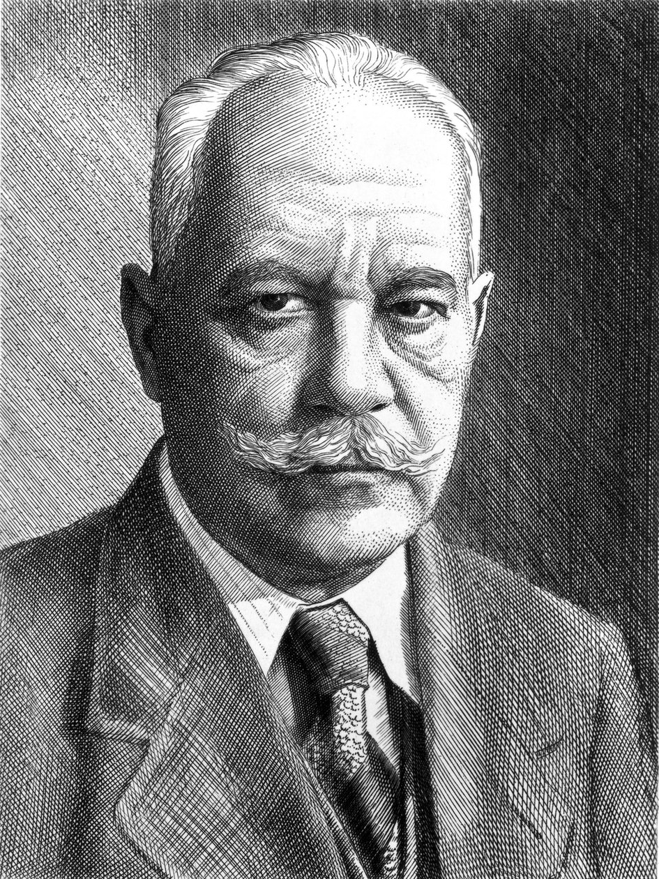 أرنولد سومرفيلد ، عالم فيزياء ألماني ، ج 1910-1920 بواسطة غير معروف