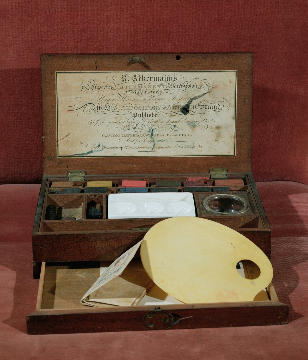 لوحة ألوان مائية للفنان من صنع R. Ackermann ، حوالي عام 1820 (صورة) بواسطة غير معروف
