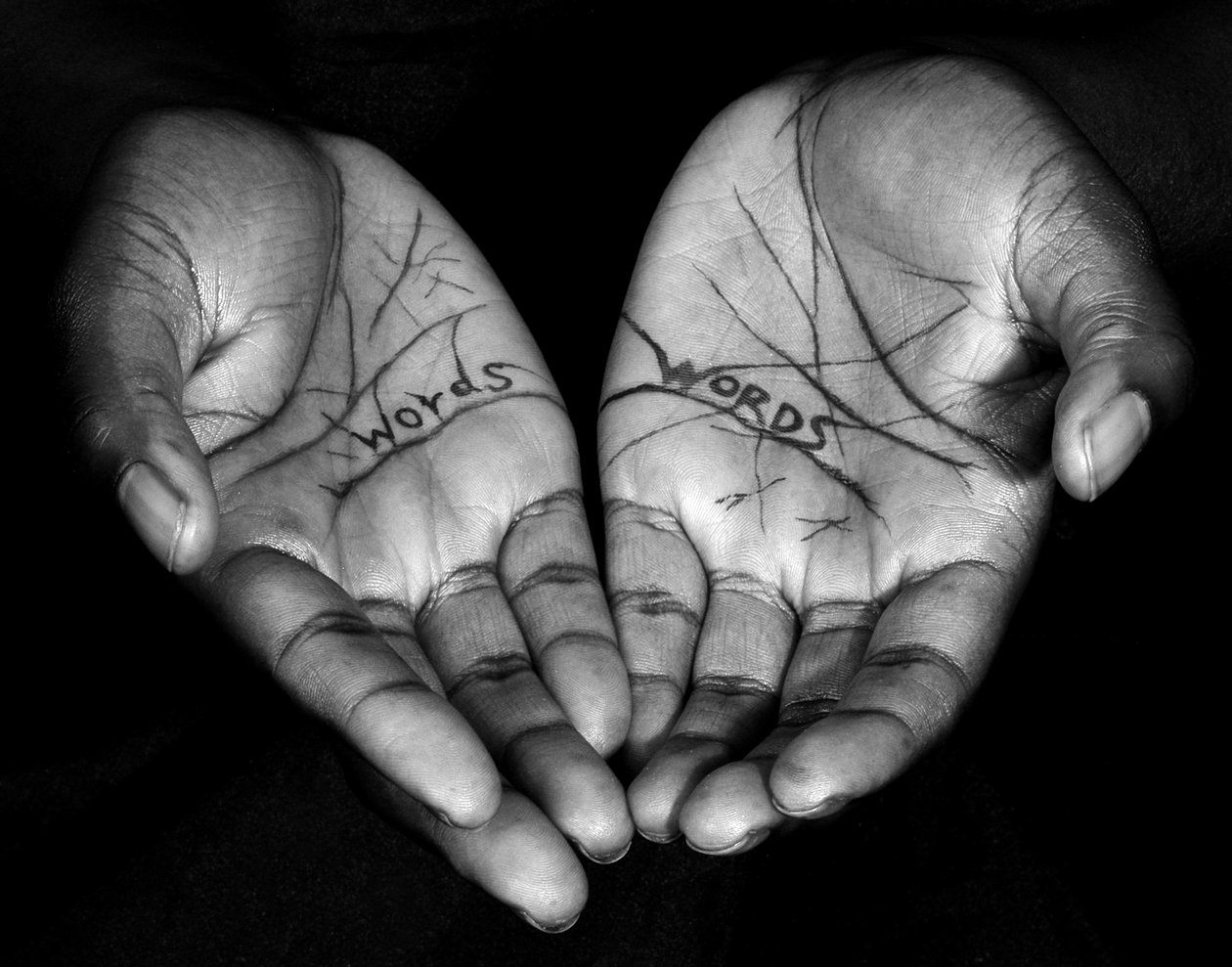 ما وراء الكلمات 8 ، 2006 (صورة b / w) بواسطة فنان غير معروف