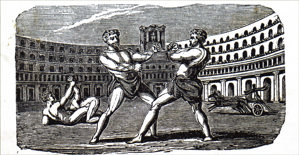 Boxers in the Coliseum in Ancient Rome بواسطة غير معروف