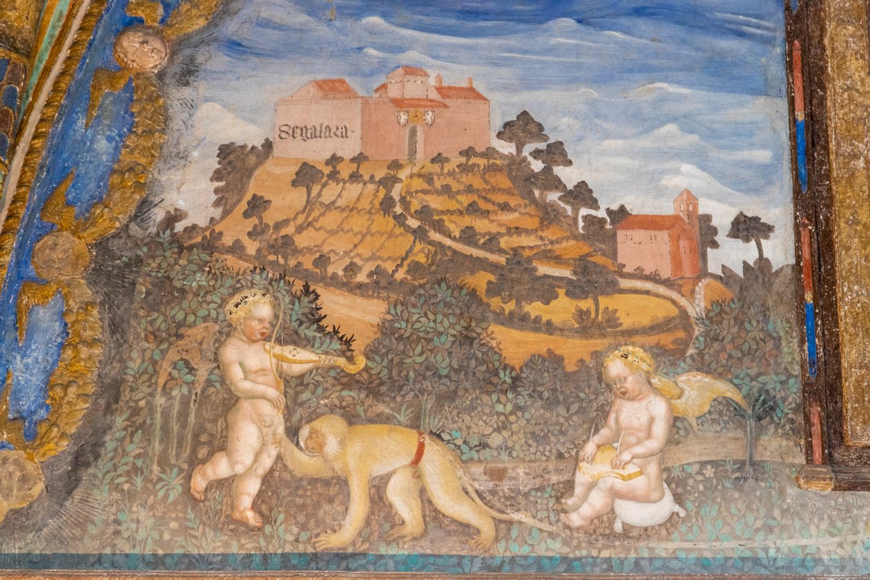 قلعة Torrechiara ، Camera d'Oro ، بارما ، إميليا رومانيا ، إيطاليا ، 2020 (صورة) بواسطة غير معروف