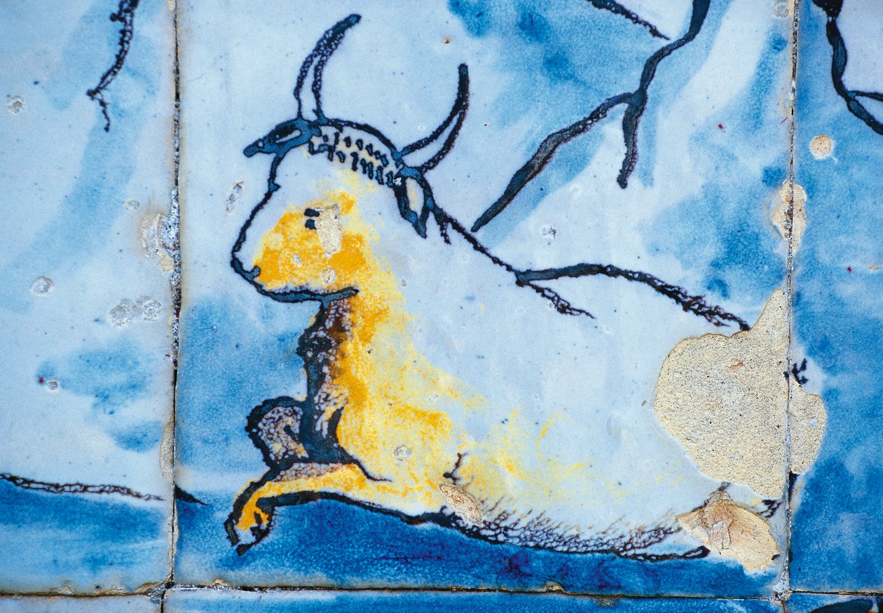ماشية ، قرميد azulejos ، قصر مركيز فرونتيرا ، لشبونة ، البرتغال التفاصيل بواسطة فنان غير معروف
