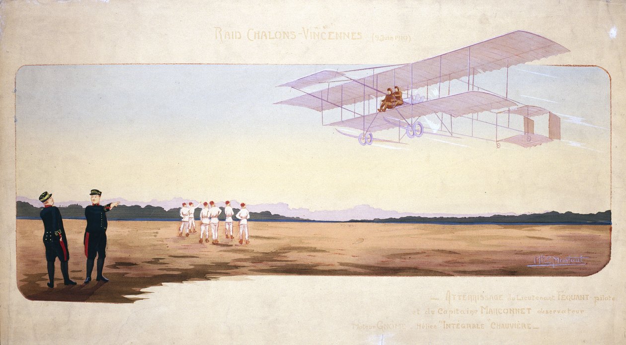 Chalons-Vincennes (Chalons Vincennes) سباق جوي ، فرنسا ، 9 يونيو 1910 بواسطة غير معروف