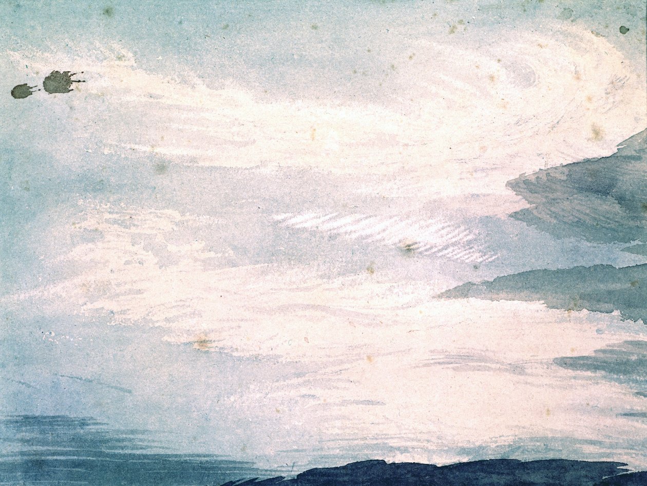 دراسة السحابة بواسطة Luke Howard، c 1808-1811 بواسطة فنان غير معروف