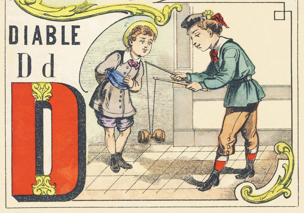 D: diable - Games Alphabet، c1890 (شكل توضيحي) بواسطة غير معروف