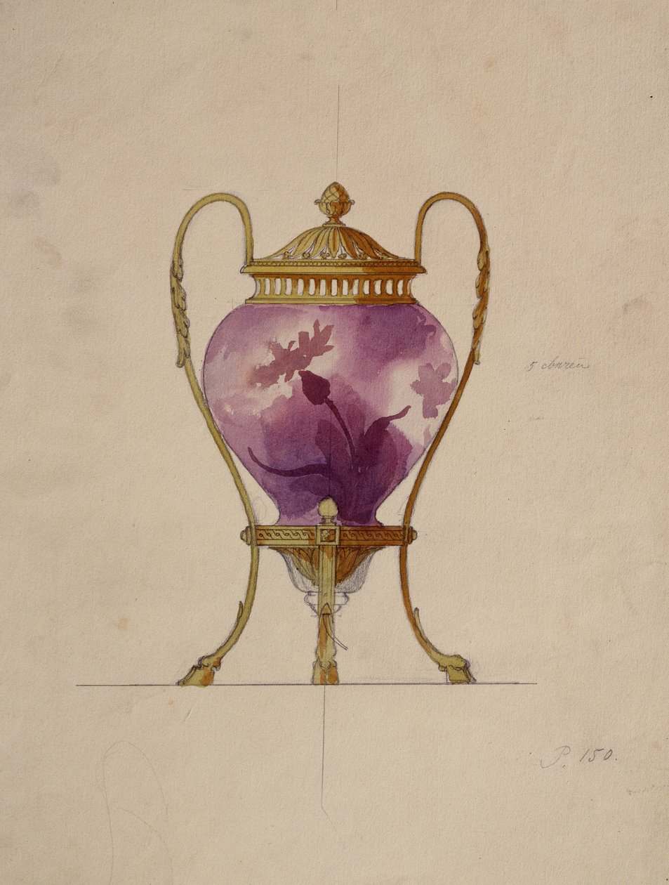تصميم لبروفيل زجاجي حديث من طراز Art Nouveau ، House of Carl Faberge بواسطة غير معروف