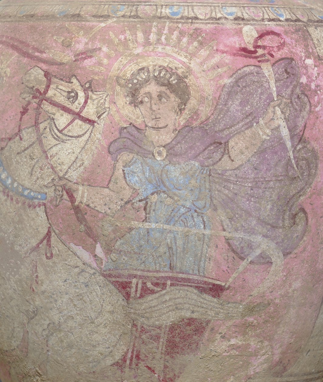 التفاصيل من Oinochoe الفخار متعدد الألوان من كانوسان ، بوليا ، ج. أوائل القرن الثالث قبل الميلاد (سيراميك) بواسطة غير معروف