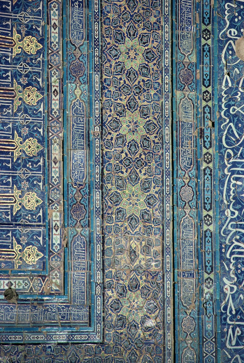 تفاصيل زخرفة الممر ، قصر Ak-Sarai (القصر الأبيض) أواخر القرن الرابع عشر (صورة) بواسطة غير معروف