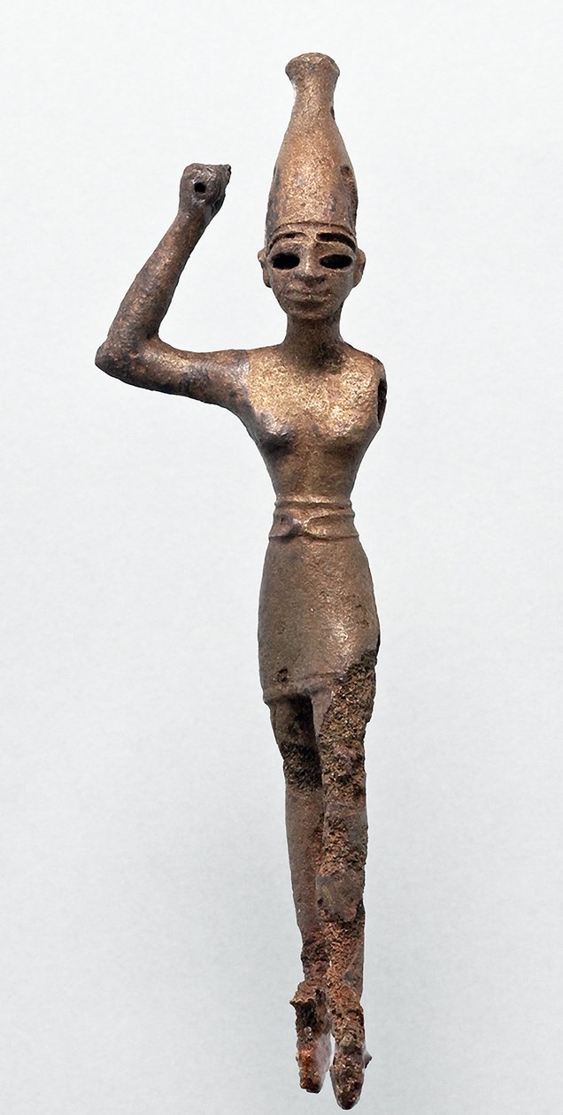 تمثال للرب بعل مجدو 1300-1200 ق بواسطة غير معروف