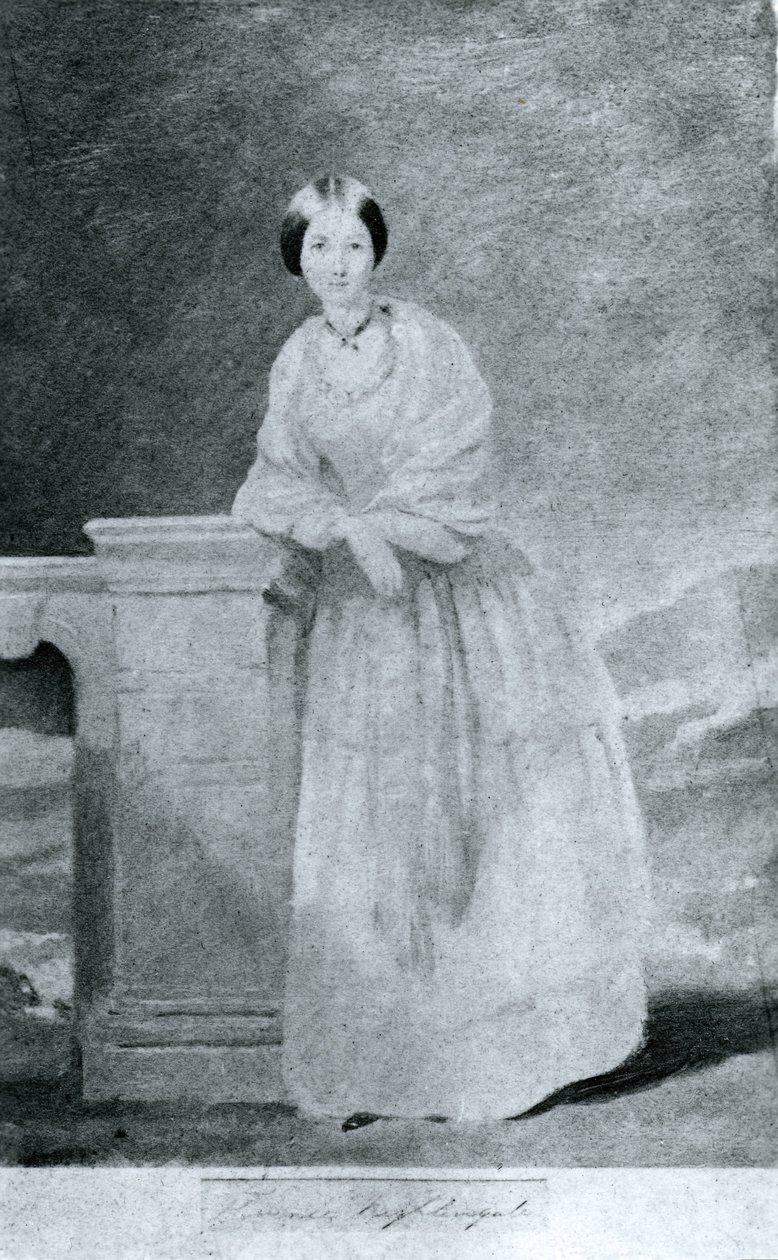 Florence Nightingale, English nurse and hospital reformer, c 1860 بواسطة غير معروف