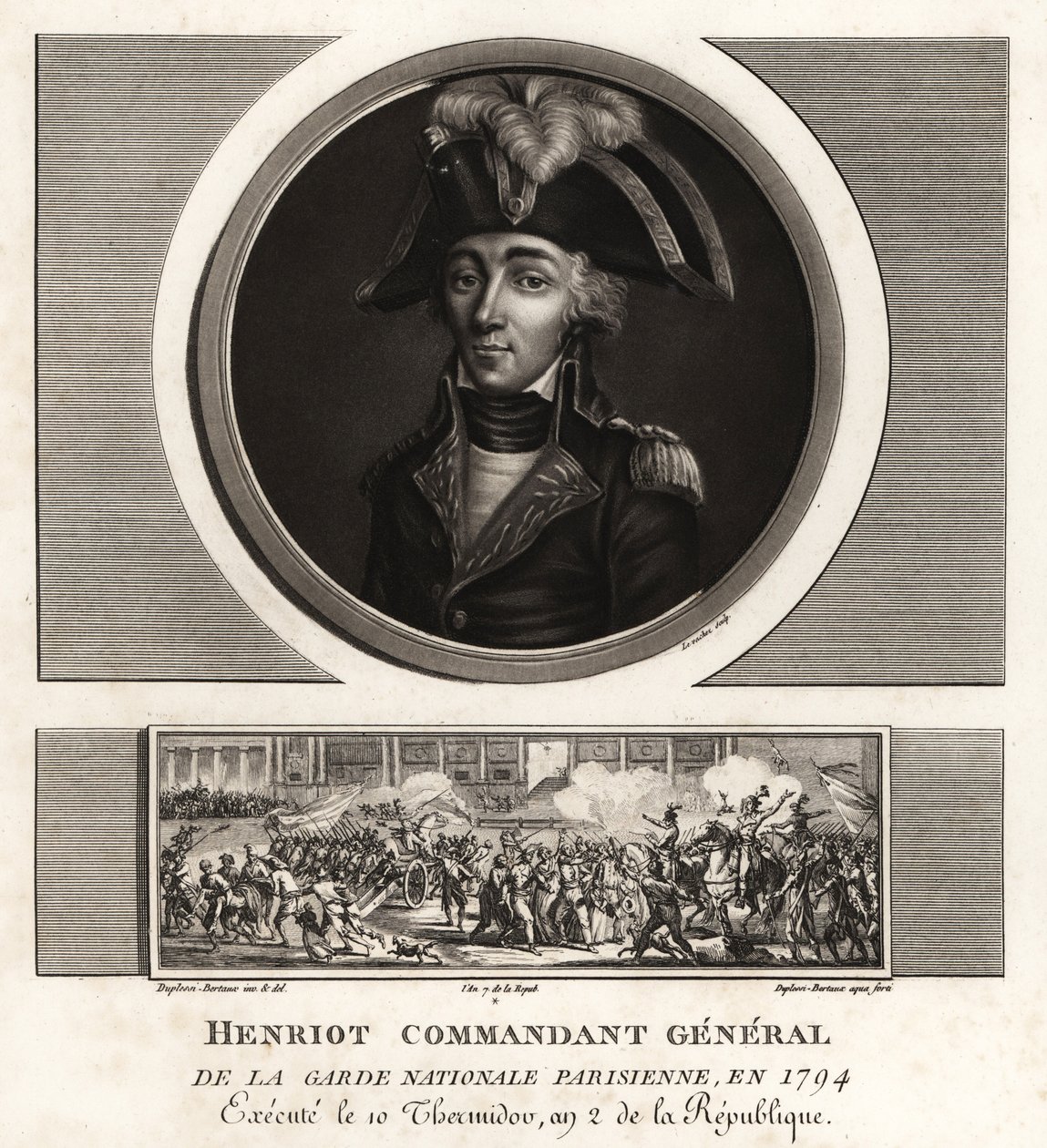 أعدم فرانسوا هنريوت ، زعيم اليعاقبة ، القائد العام للحرس الوطني الباريسي ، 1794 بواسطة غير معروف