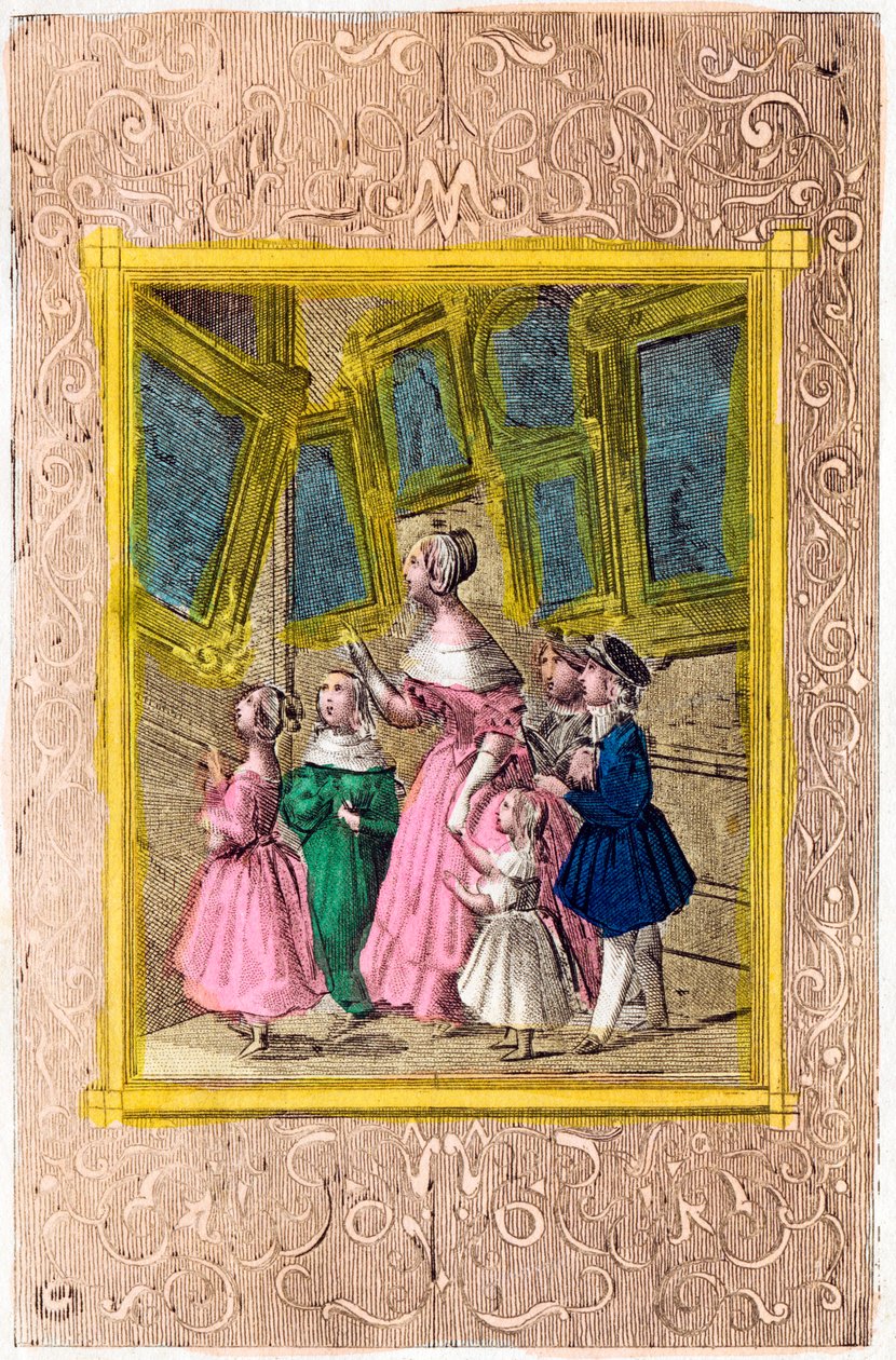 واجهة كتاب "Abecedaire du musee des petits enfans أو اختيار الموضوعات التي تمثل الصفات التي يجب تقليدها والأخطاء التي يجب تجنبها". 1830 (مطبوعة) بواسطة غير معروف