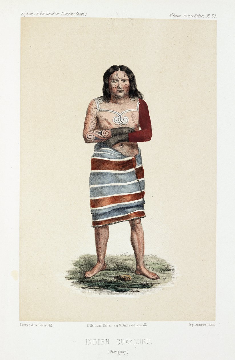 Guaycuru هندي ، باراغواي ، 1843-1847 بواسطة غير معروف