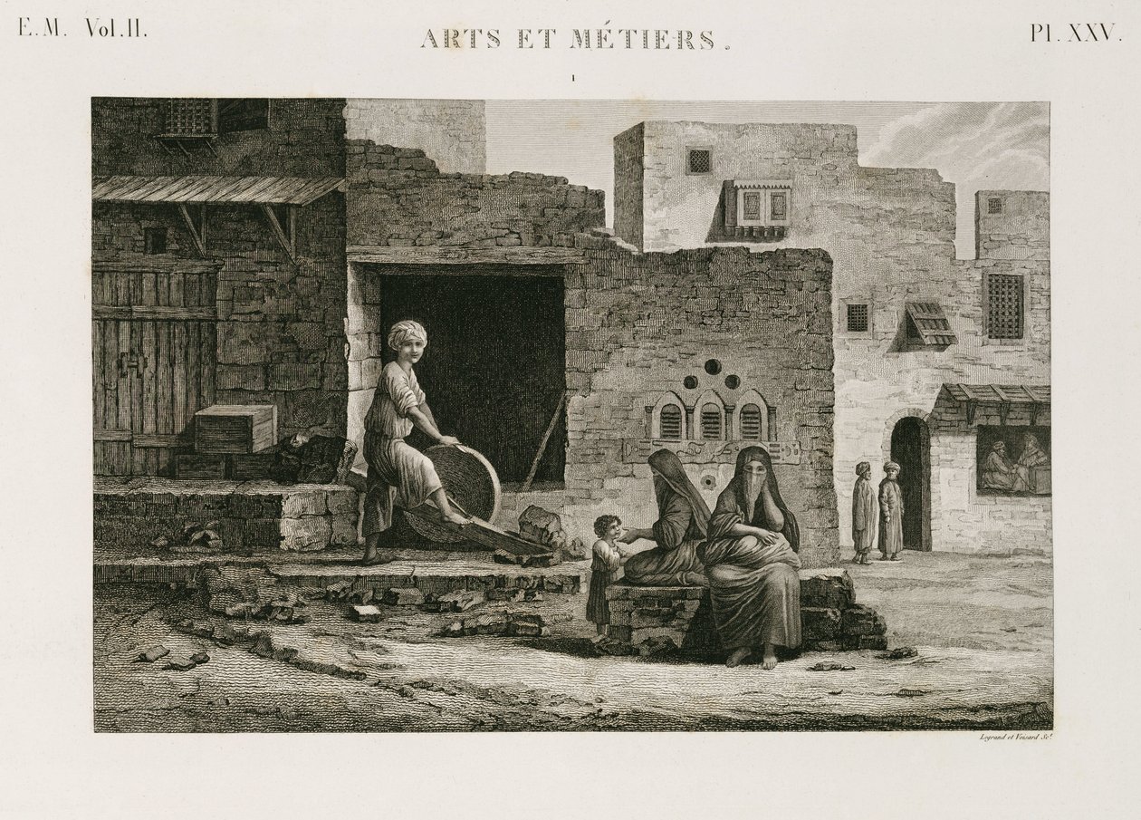 مطحنة أدوات ومعدات حديدية ، مصر ، ج 1798 بواسطة غير معروف