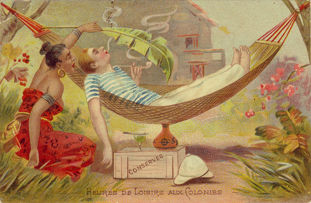 ساعات الفراغ في المستعمرات عام 1900 بواسطة فنان غير معروف