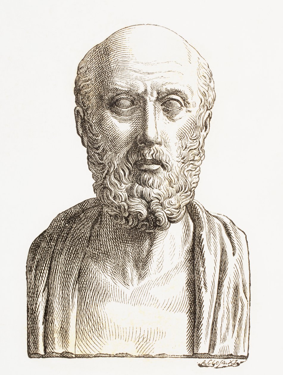 Hippocrates of Cos or Hippokrates of Kos (c. 460 BC to c. 370 BC), Ancient Greek physician of the Age of Pericles, from 