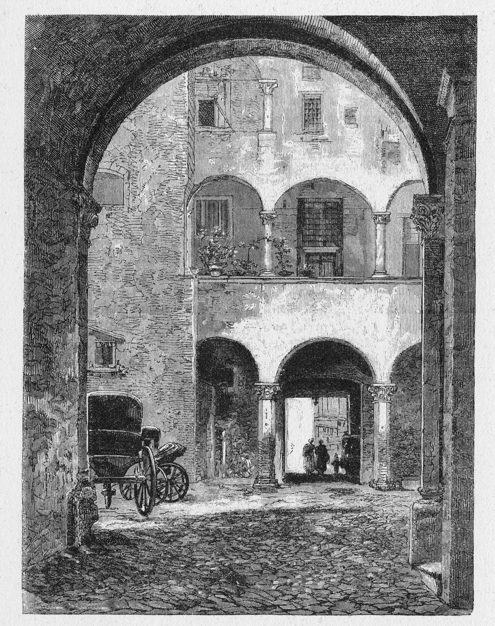 تاريخ روما القديمة. نقوش روما عام 1872 بواسطة غير معروف