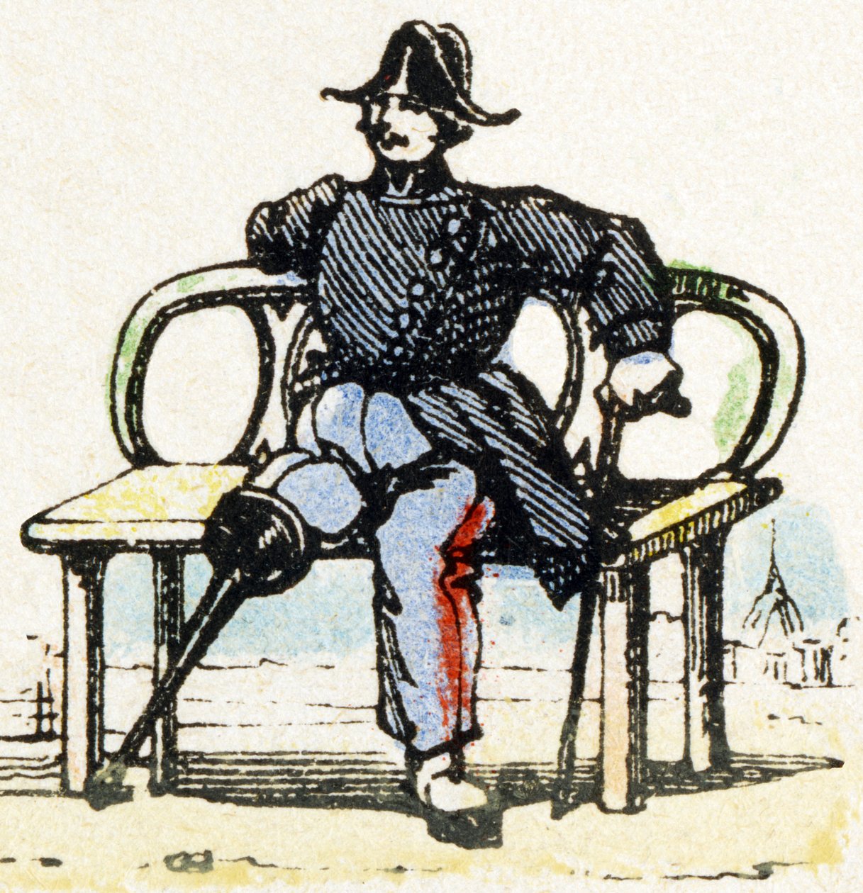 I - Invalide - Alphabet - ترفيه للأطفال - صورة epinal ، سلسلة شعبية c1890 (رسم توضيحي) بواسطة غير معروف