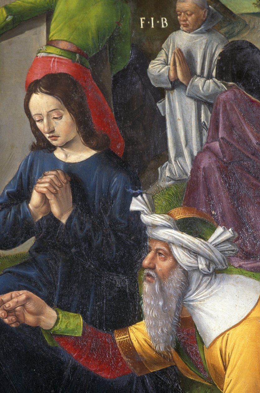 Indre & Loire N * 176 - Chateau de Loches - تفاصيل مذبح الصلب - مدرسة جان فوكيه - 1485 - بواسطة غير معروف