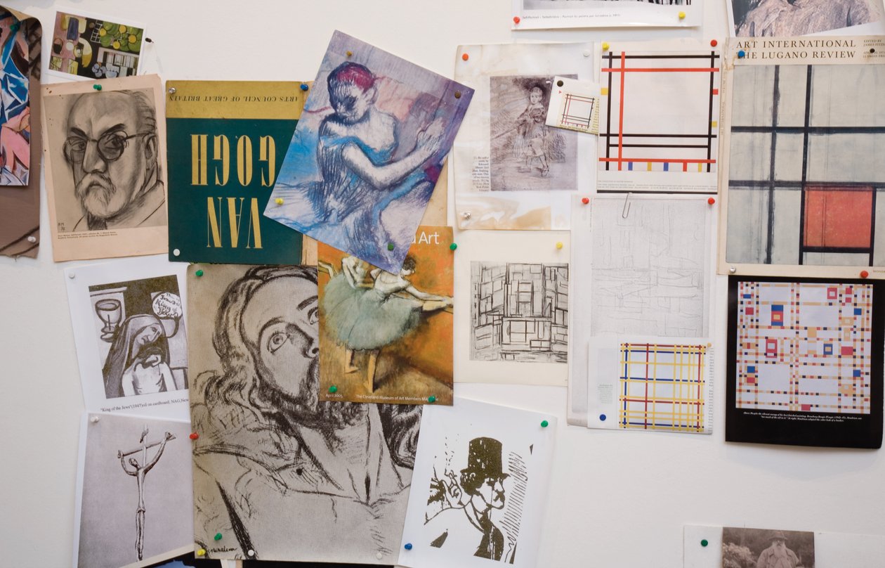 التصميم الداخلي للمنزل والاستوديو في RB Kitaj ، لوس أنجلوس ، الولايات المتحدة الأمريكية ، 2007 (صورة) بواسطة غير معروف