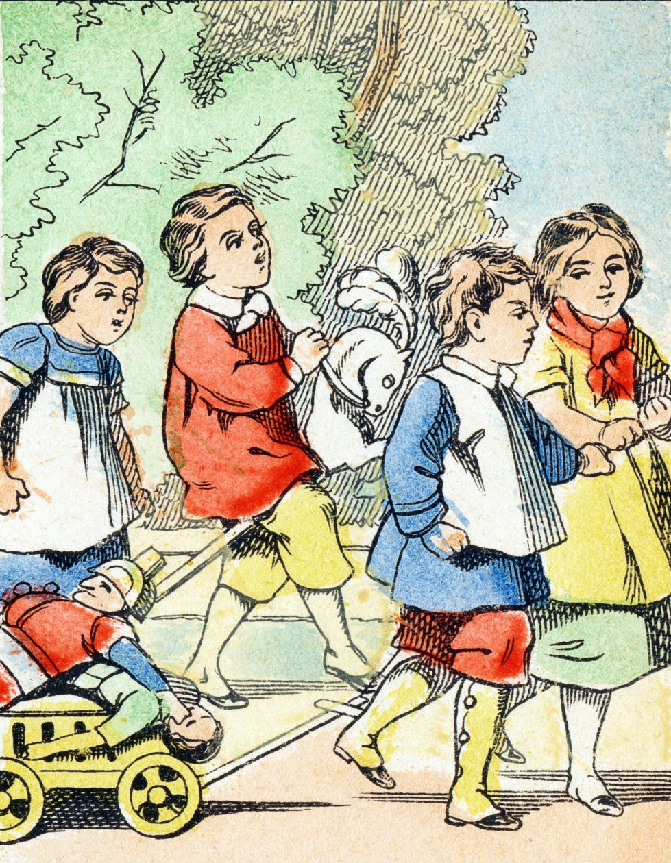 اللعبة: The Toy Car - Child Entertainment Alphabet c1890 (طباعة حجرية) بواسطة غير معروف